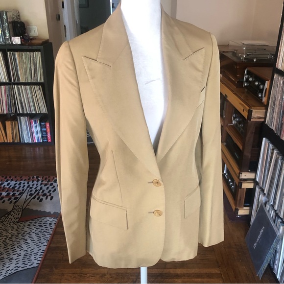 COPY - Vintage Silk Gucci Neutral Women’s Suit Jacket 100% Seta Silk EUC Made i… - Picture 5 of 15